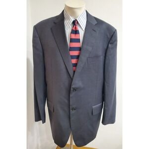 Canali 1934 Blazer Men 46 Gray Striped Wool Two Button Sport Coat Italy Designer